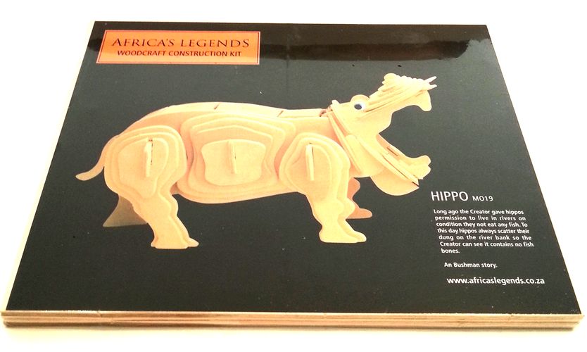 Wooden Construction Kit - Hippo - Click Image to Close